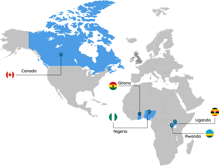 Office locations map